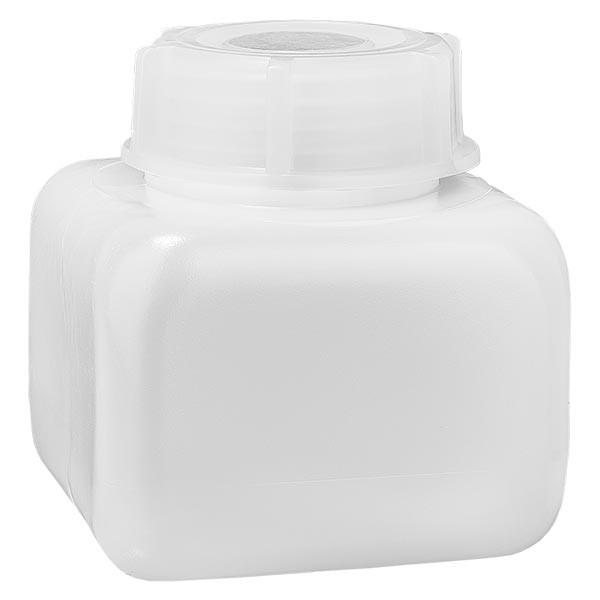 Chemiekalienflasche 250ml, Weithals aus PE-HD, naturfarbig
