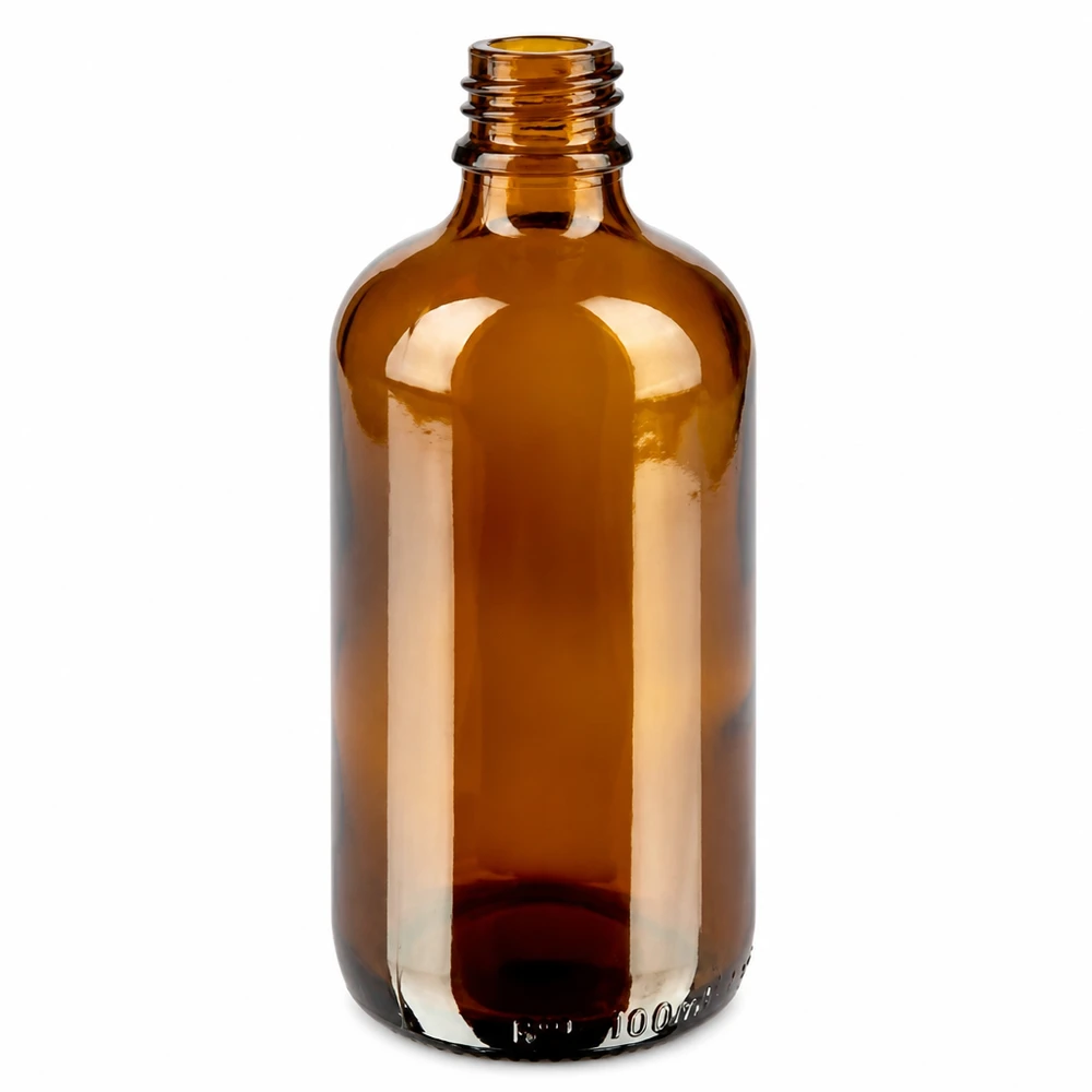 100ml Flasche 11mm Schraubverschluss rot Originalitätsverschluss BrownLine UT18/100 Kleine Vorratsflasche 100ml aus getöntem Glas - vielseitig einsetzbar im Haushalt