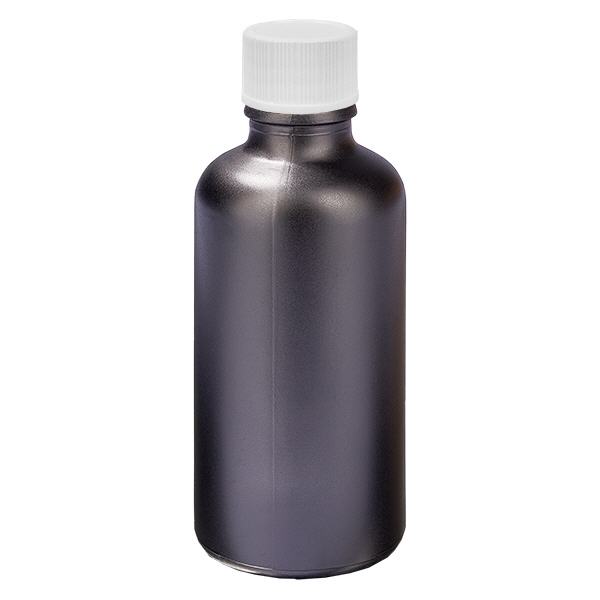 50ml Flasche 11mm Schraubverschluss weiß Standardverschluss BlackLine UT18/50