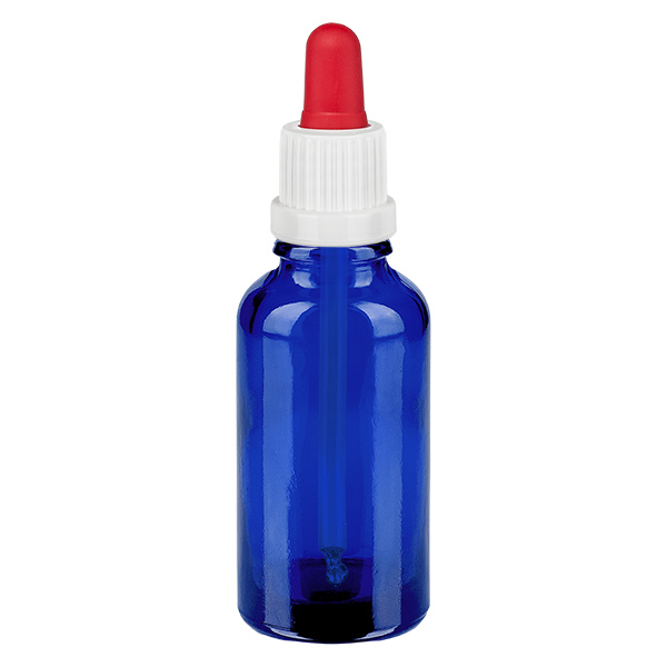30ml Pipettenflasche weiß/rot Originalitätsverschluss BlueLine UT18/30