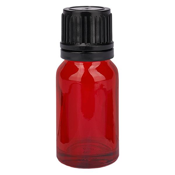 10ml Globuliflasche 3mm Giessring schwarz Originalitätsverschluss RedLine UT18/10