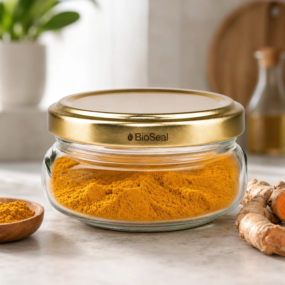 120ml Terrinenglas mit BioSeal Deckel gold UNiTWIST 120ml Terrinenglas mit BioSeal Deckel gold UNiTWIST