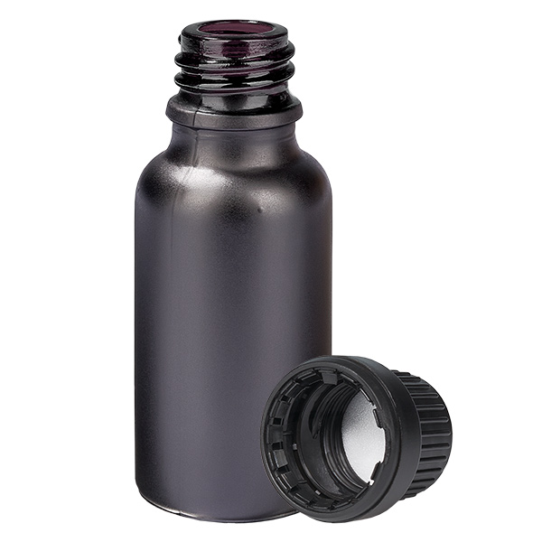 20ml Flasche 11mm Schraubverschluss schwarz Originalitätsverschluss BlackLine UT18/20 20ml Flasche 11mm Schraubverschluss schwarz Originalitätsverschluss BlackLine UT18/20