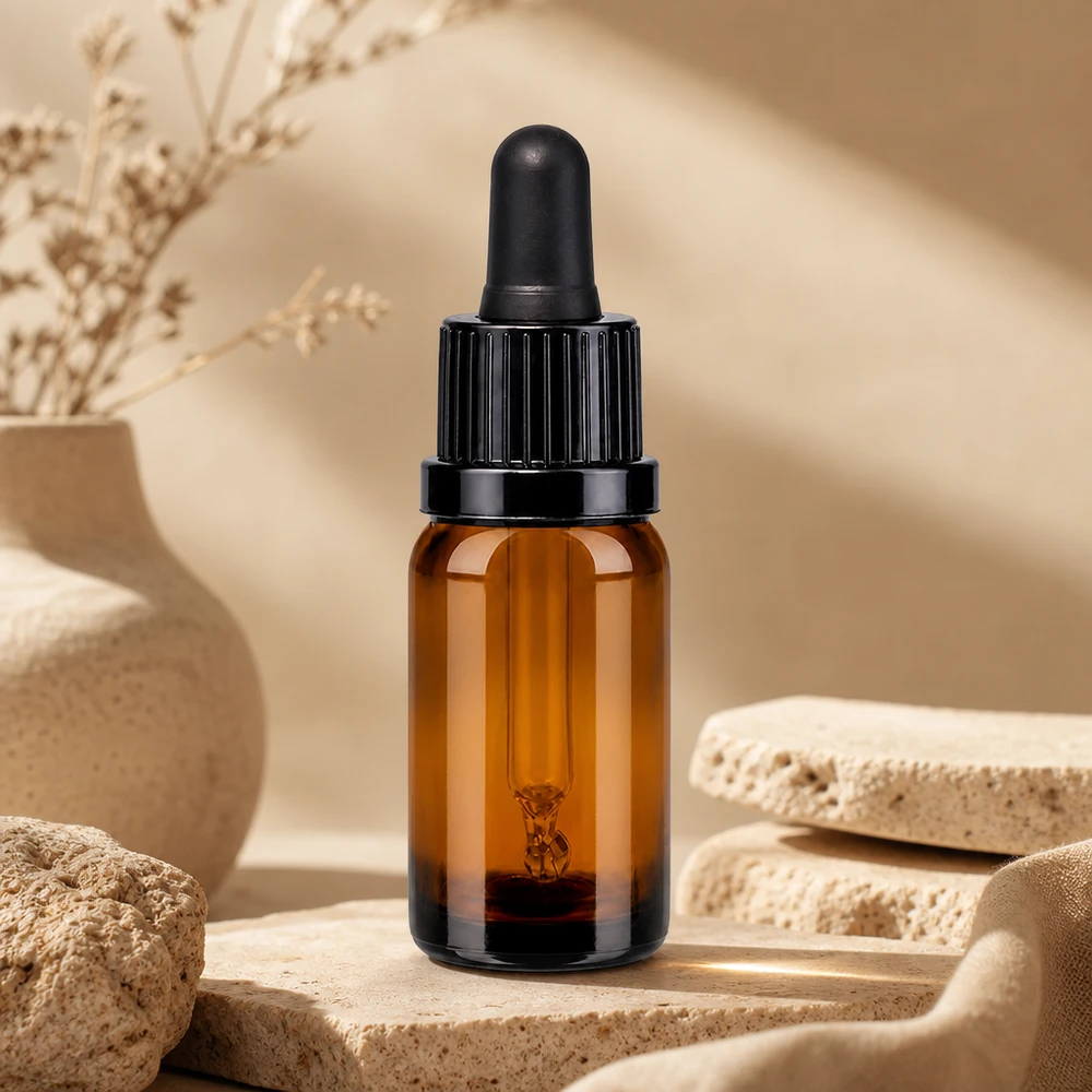 Apotheker-Qualität 10ml Pipettenflasche braun schwarz für professionelle Aufbewahrung von Extrakten