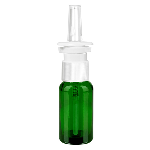 20ml Nasensprayflasche weiß/transparent Standardverschluss GreenL. UT18/20