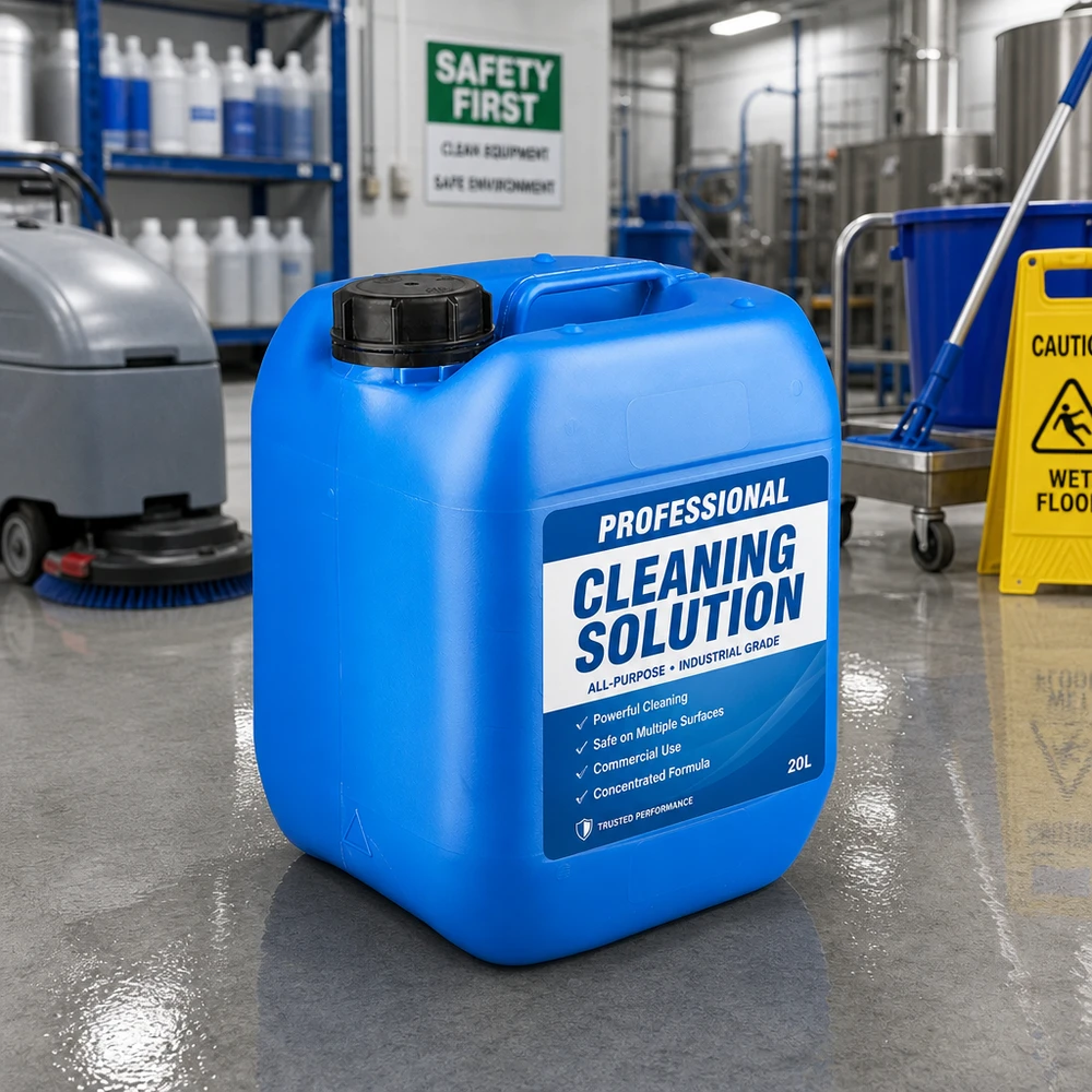 Lebensmittelechter Kanister 5 Liter blau mit OV Verschluss für industrielle Flüssigkeiten