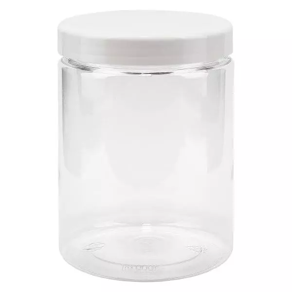 Petpacker 1000ml glasklar Öffnung 100mm inkl. Deckel