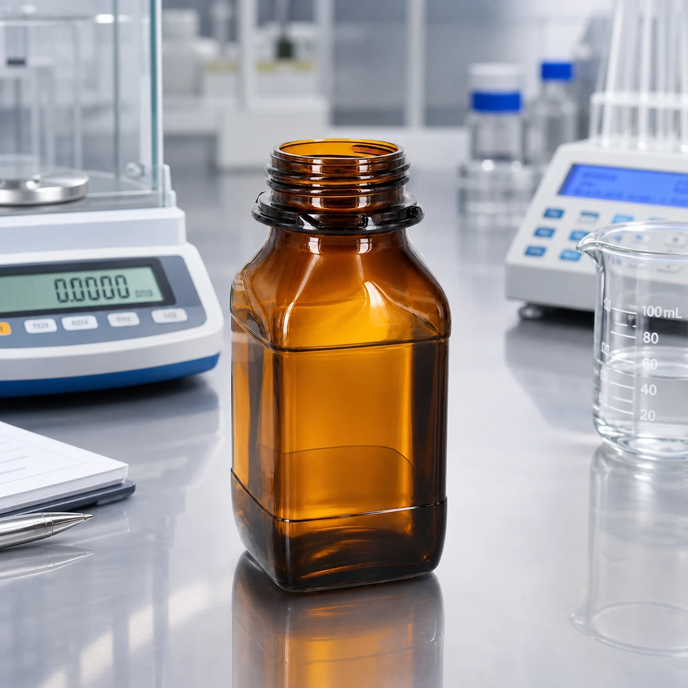 500ml Braunglas Flasche - Perfekt für Ihre wertvollen Flüssigkeiten 500ml Laborflasche aus braunem Glas mit matter Oberfläche für beschriftungsfreundliche Nutzung