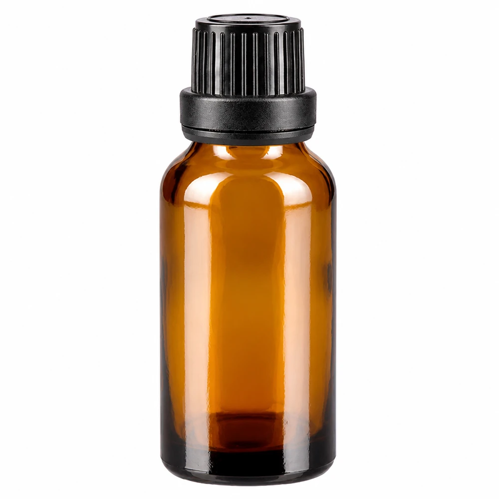20ml Apoglas Tropfflasche braun mit schwarzem Originalitätsverschluss für Pharmazeutika