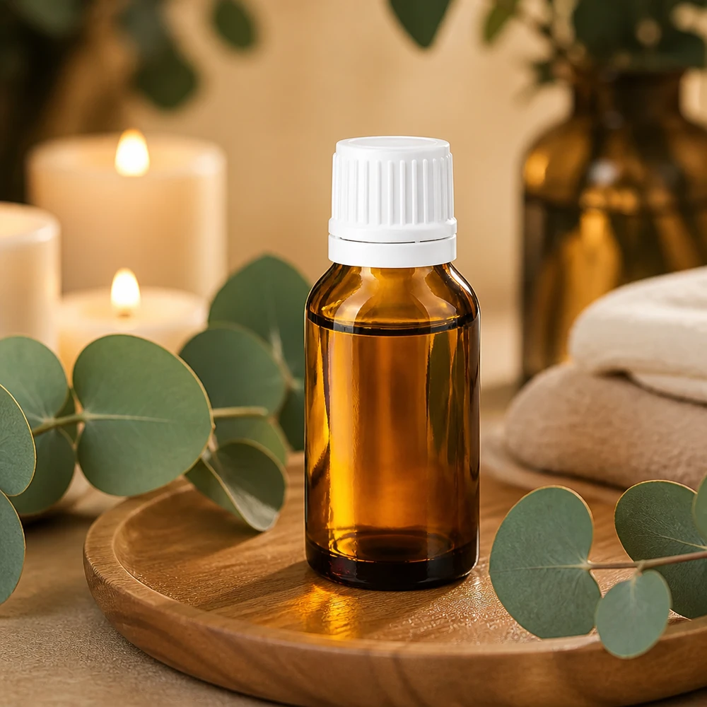 Kompakte 30ml Braunglas Apoflasche mit weißem OV Verschluss für Naturkosmetik