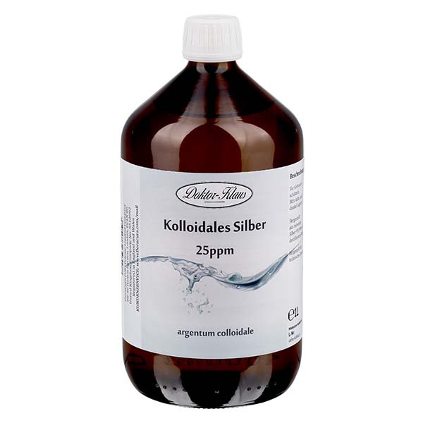 Kolloidales Silber 25ppm 1000ml Doktor-Klaus Kolloidales Silber 25ppm 1000ml Doktor-Klaus