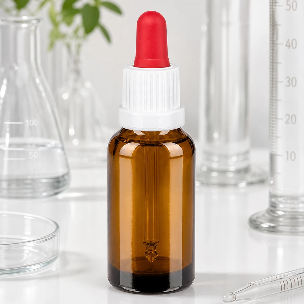 Medizinische Pipettenflasche 20ml braun für hygienische und sterile Anwendungen