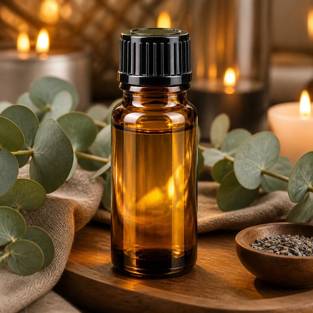 Hochwertige Braunglas Flasche 10ml STD schwarz für Aromatherapie und Öle