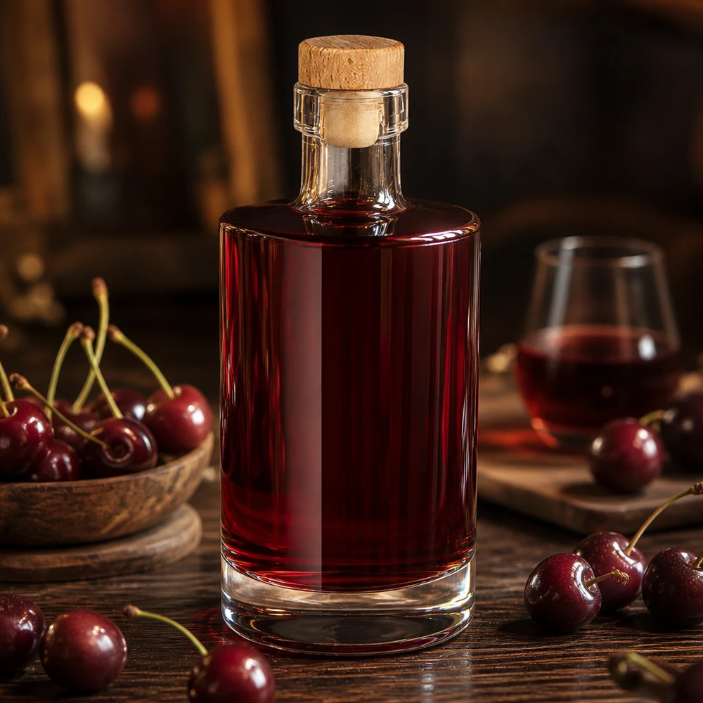 350ml Glasflasche "Galileo" mit Holzgriffkorken UNiTWIST®