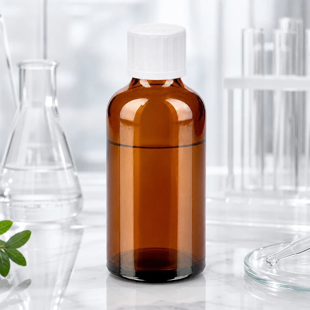 50ml BrownLine Glasflasche mit 11mm Hals für präzise Füllmengen und Portionierung