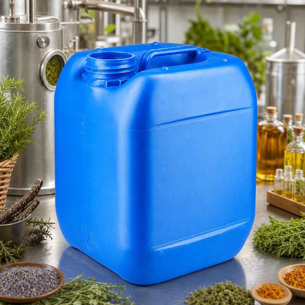 Kanister 5 Liter blau ohne Verschluss Vielseitiger 5 Liter Kanister blau ohne Deckel mit breitem Schraubgewinde und Tragegriff