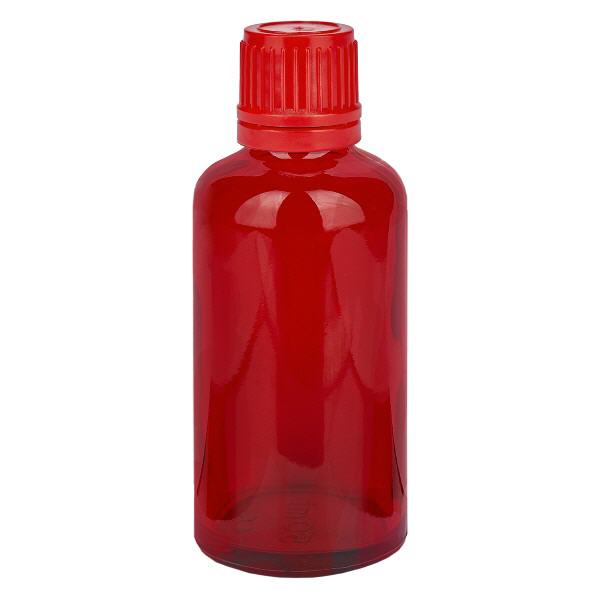 50ml Flasche 11mm Schraubverschluss rot Originalitätsverschluss RedLine UT18/50