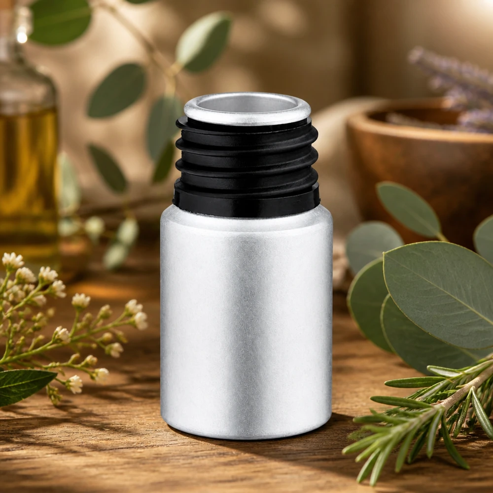 10ml gebeizte Aluflasche Nachhaltige 10ml Aluflasche wiederbefüllbar für umweltbewusste Kosmetikaufbewahrung