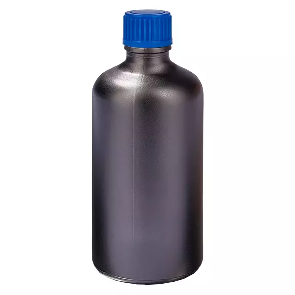 100ml Flasche 11mm Schraubverschluss blau Standard BlackLine UT18/100