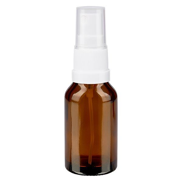 Apothekenflasche braun 30ml Sprayaufsatz weiß