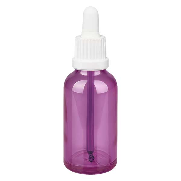 30ml Pipettenflasche weiss Originalität Schraubverschlusserschluss  PurpleLine UT18/30