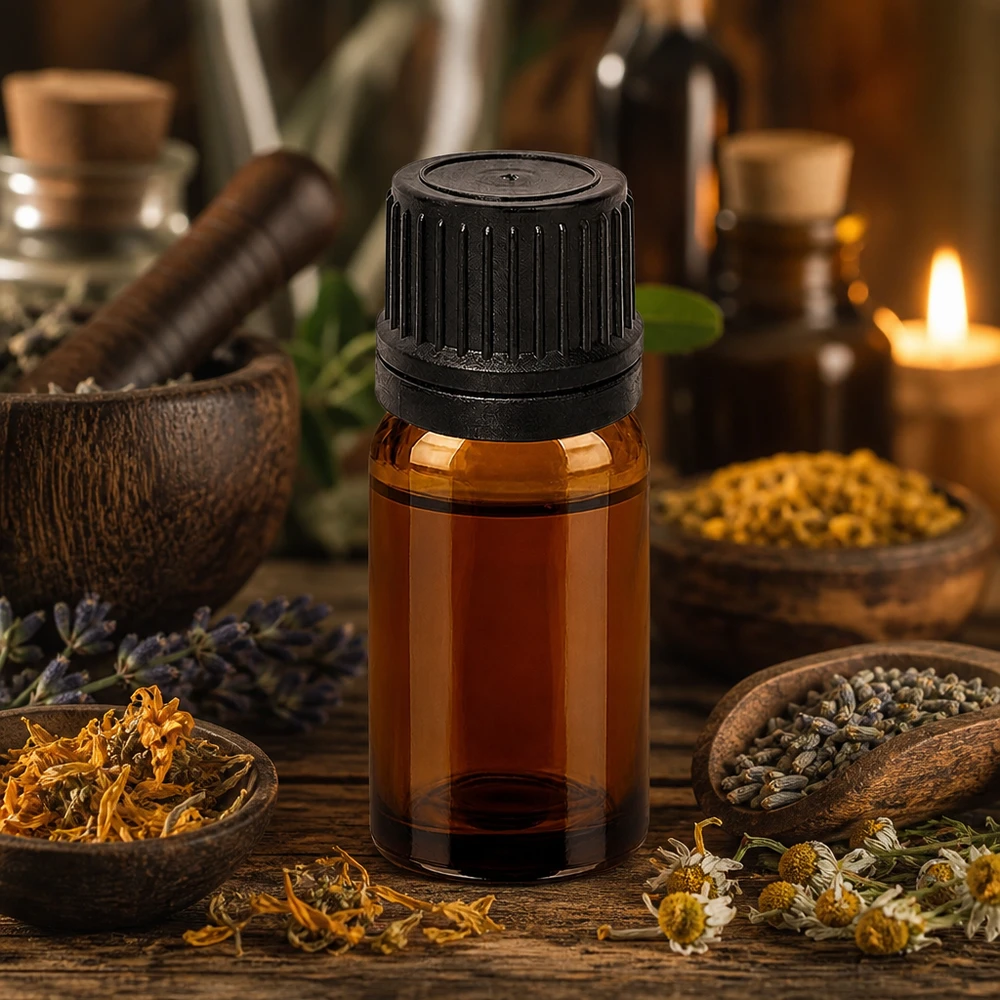 Professionelle 10ml Tropfflasche aus braunem Schutzglas mit schwarzem 1mm Präzisionstropfer