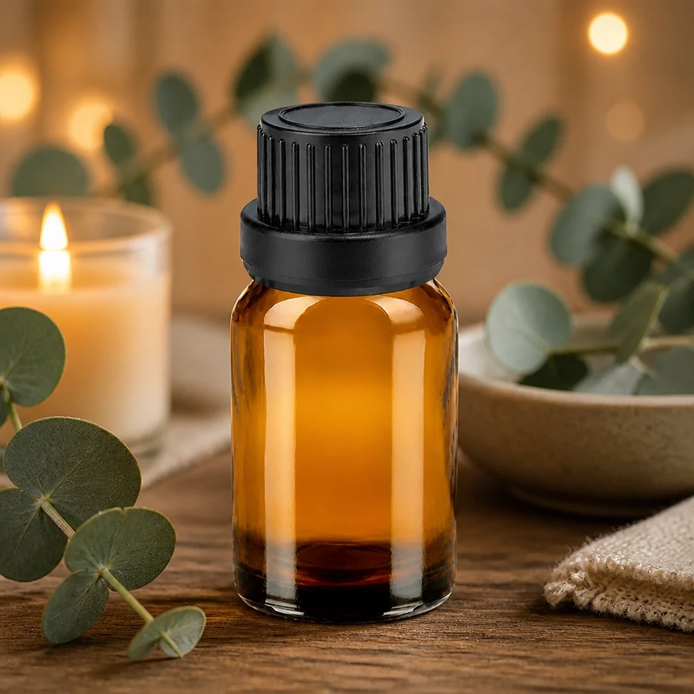 10ml Flasche 11mm Schraubverschluss schwarz OriginalitätsverschlussII BrownLine UT18/10 Elegante 10ml Flasche in Bernsteinbraun mit mattschwarzem Verschluss für Premium Produktpräsentation