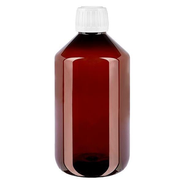 PET Flasche 500ml mit weißem Standard Originalitätsverschluss PET Flasche 500ml mit weißem Standard Originalitätsverschluss