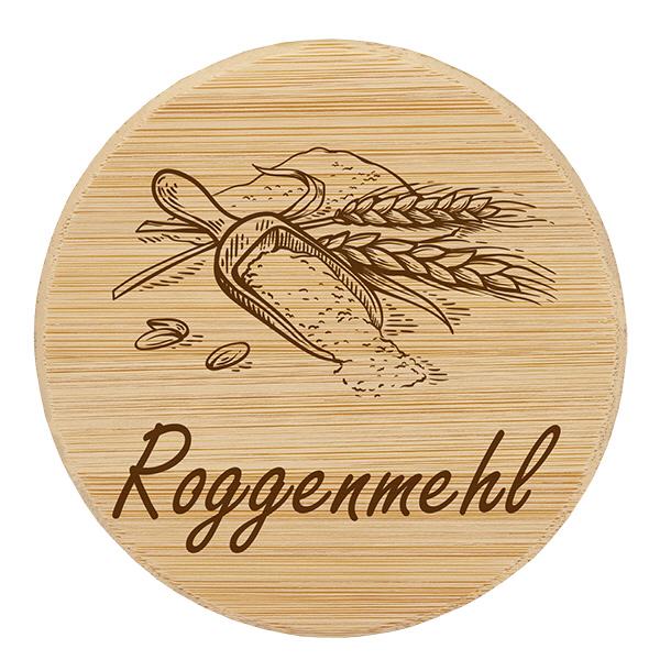 Holzdeckel "Roggenmehl" für WECK RR100 Holzdeckel "Roggenmehl" für WECK RR100