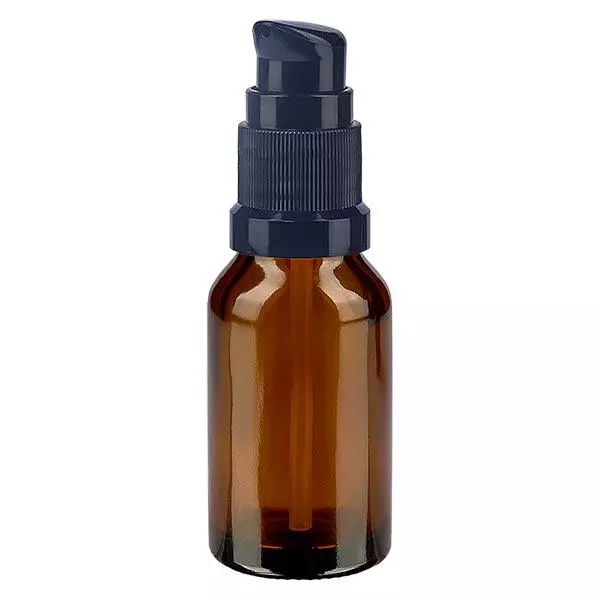 Apothekenflasche braun 30ml PumpVerschluss schwarz Standard Apothekenflasche braun 30ml PumpVerschluss schwarz Standard