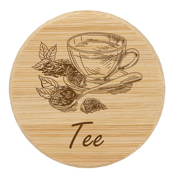 Holzdeckel "Tee" für WECK RR100