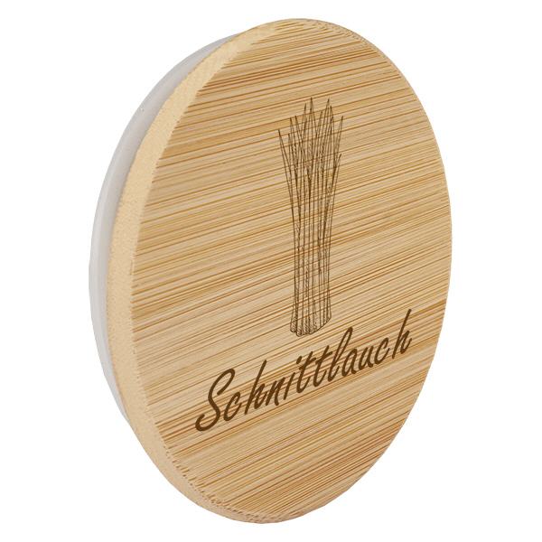 Holzdeckel "Schnittlauch" für WECK RR60 Holzdeckel "Schnittlauch" für WECK RR60