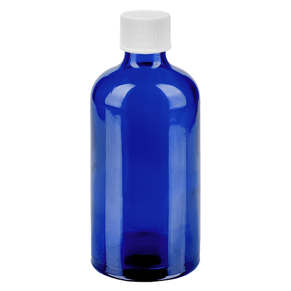 100ml Flasche 11mm Schraubverschluss weiß Standard BlueLine UT18/100