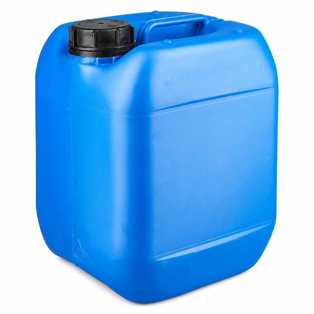 Stapelbarer 5 Liter Kanister in Blau mit Schraubverschluss OV und integriertem Griff