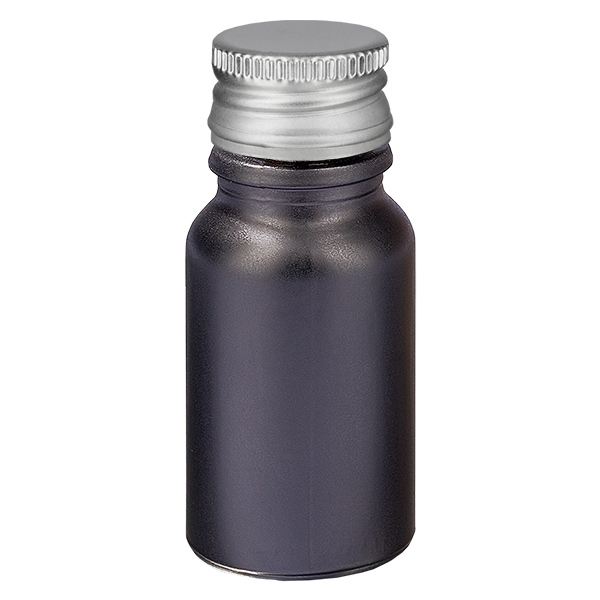 10ml Flasche 11mm Schraubverschluss Alu-Silber Standard BlackL. UT18/10