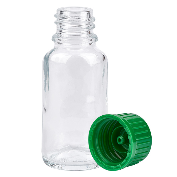 20ml Flasche 11mm Schraubverschluss grün Standard ClearLine UT18/20 20ml Flasche 11mm Schraubverschluss grün Standard ClearLine UT18/20