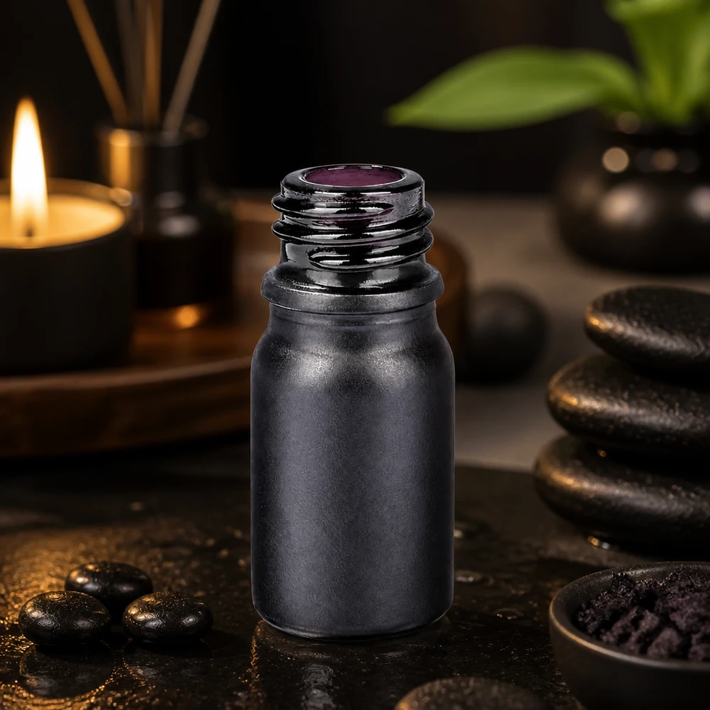5ml Apothekenflasche BlackLine UT18/5 UNiTWIST Nachfüllbare 5ml Apothekenflasche BlackLine UT18/5 UNiTWIST für nachhaltige Kosmetikverpackung