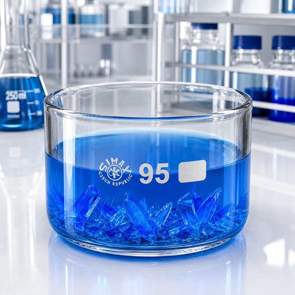 Chemielabor Kristallisierschale 300ml Simax Tschechien Glasschale flach hitzebeständig