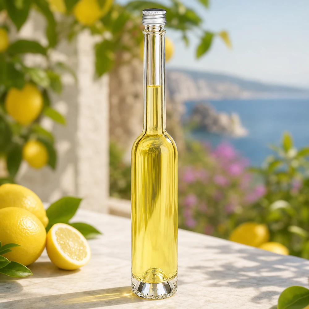 100ml Glasflasche Toni silber - hochwertige Verpackung für hausgemachte Destillate
