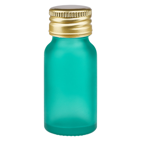 10ml Flasche 11mm Schraubverschluss Alu-Gold Standard GreenL. UT18/10