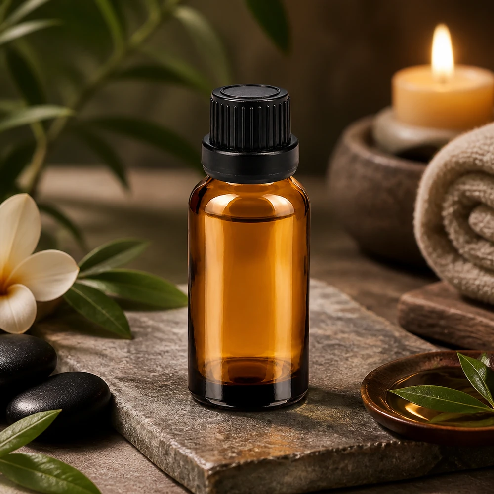 Robuste 10ml Apotheker-Tropfflasche in Braun mit schwarzem UT18/10 Gewinde für Laboranwendungen
