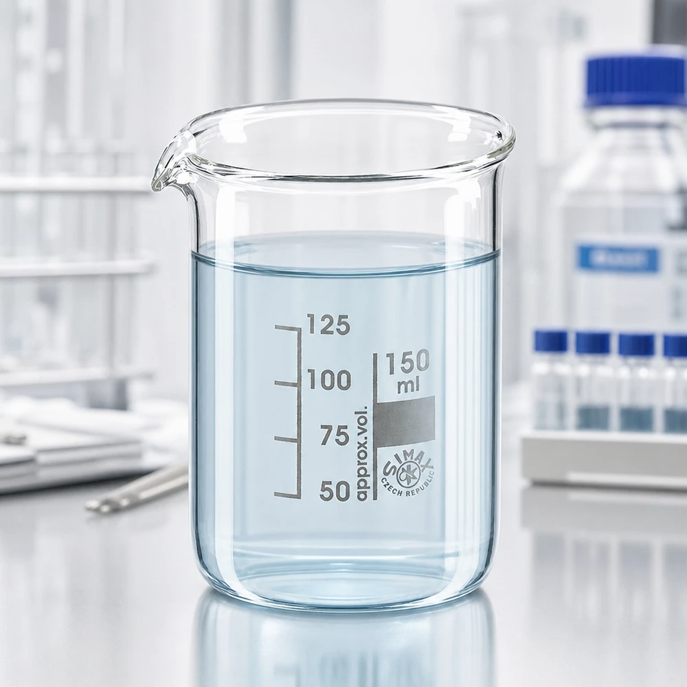 Universelles Messbecherglas 150ml niedrige Form für Chemie und Forschung geeignet