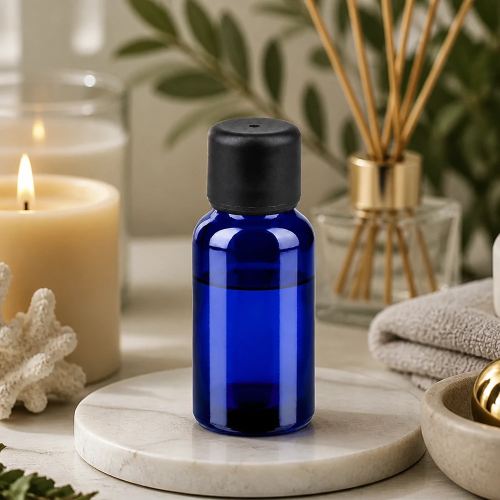 20ml Flasche 6mm Schraubverschluss schwarz Standard BlueLine UT18/20 Kompakte Violettglas-Flasche 20ml STD-Ausführung optimal für portionierte Abfüllung von Konzentraten