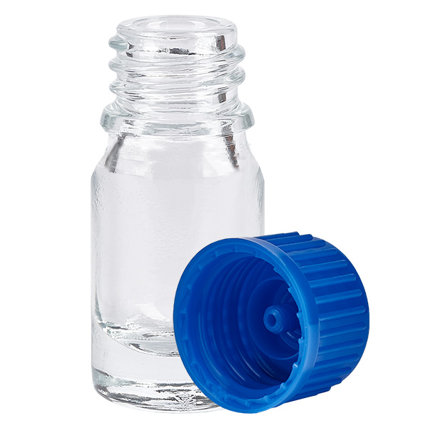 5ml Flasche 11mm Schraubverschluss blau Standard ClearLine UT18/5 5ml Flasche 11mm Schraubverschluss blau Standard ClearLine UT18/5