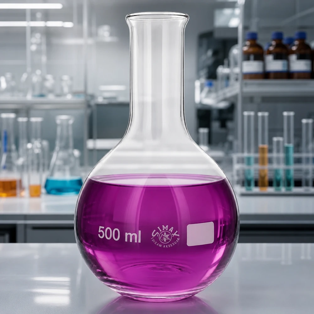 Chemiekolben 500ml Enghals dickwandig robust für intensive Laboranwendungen