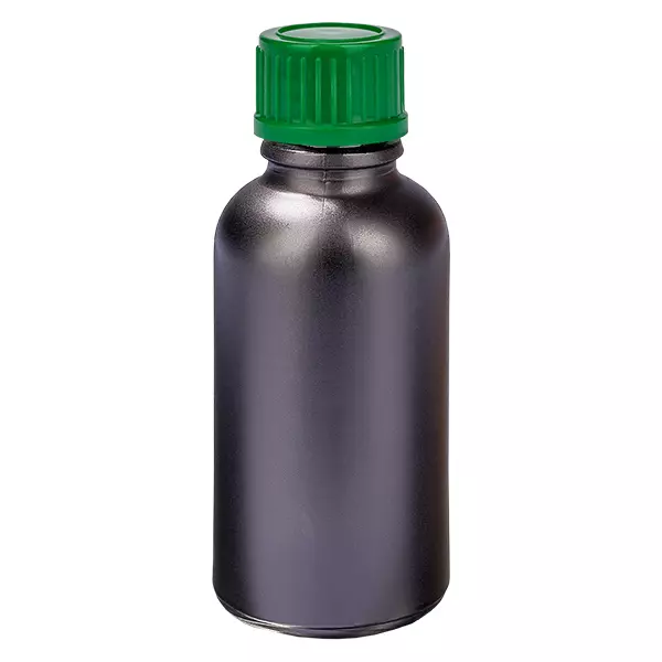 30ml Flasche 11mm Schraubverschluss grün Standard BlackLine UT18/30 30ml Flasche 11mm Schraubverschluss grün Standard BlackLine UT18/30
