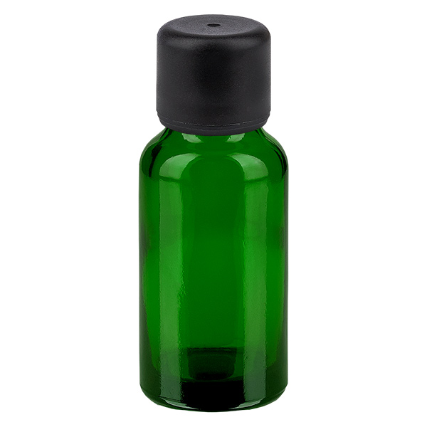 20ml Flasche 6mm Schraubverschluss schwarz Standard GreenLine UT18/20 20ml Flasche 6mm Schraubverschluss schwarz Standard GreenLine UT18/20