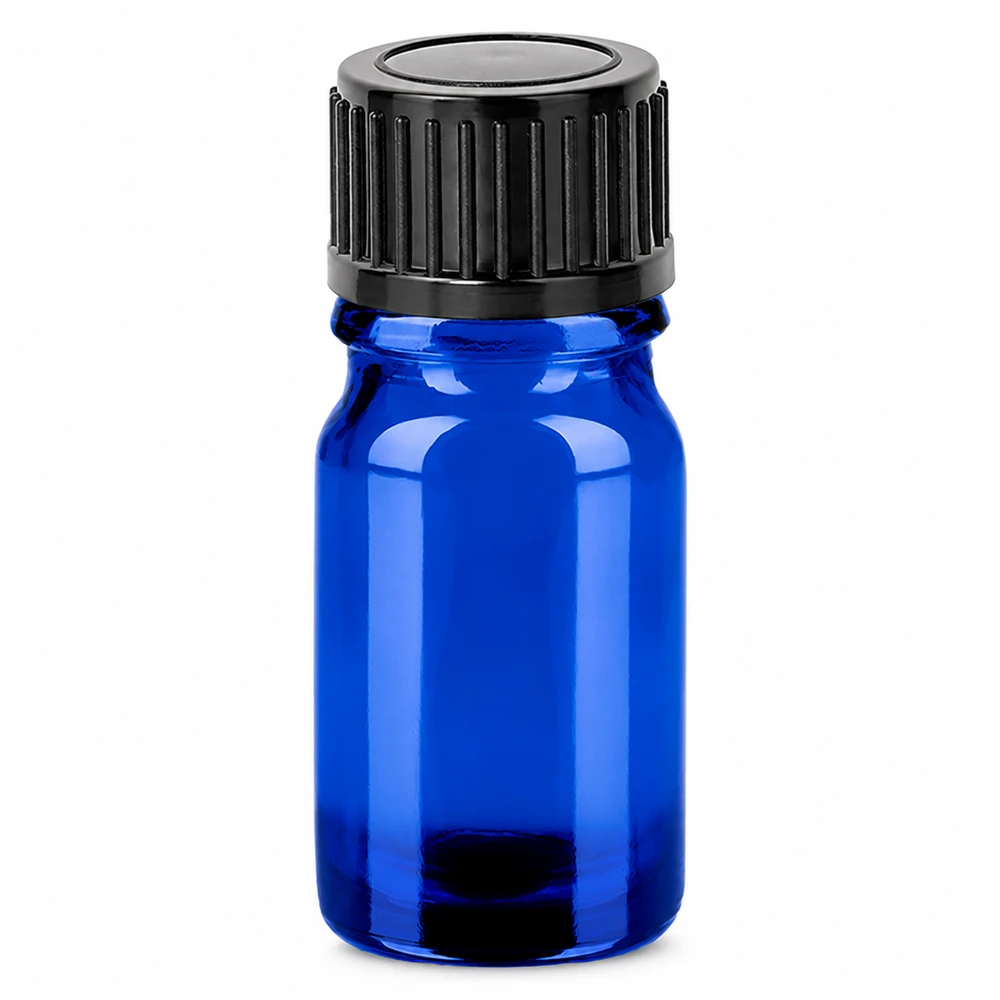 5ml Flasche 11mm Schraubverschluss schwarz Standard BlueLine UT18/5 Professionelle Laborflasche 5ml aus getöntem Glas mit sicherem Schraubdeckel schwarz