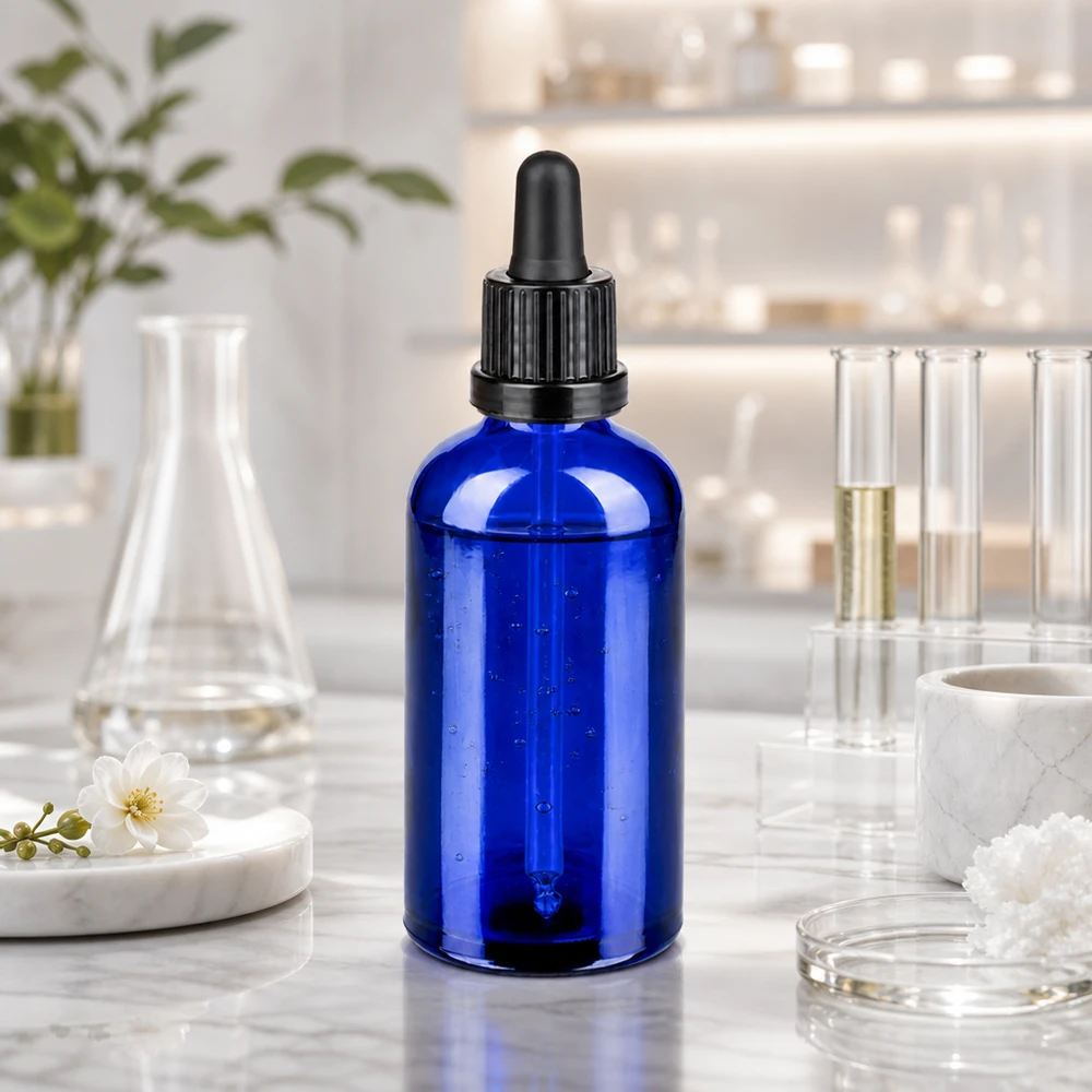 100ml Pipettenflasche schwarz Originalitätsverschluss BlueLine UT18/100 Professionelle Glasflasche 100ml mit auslaufsicherer Pipette für sichere Dosierung