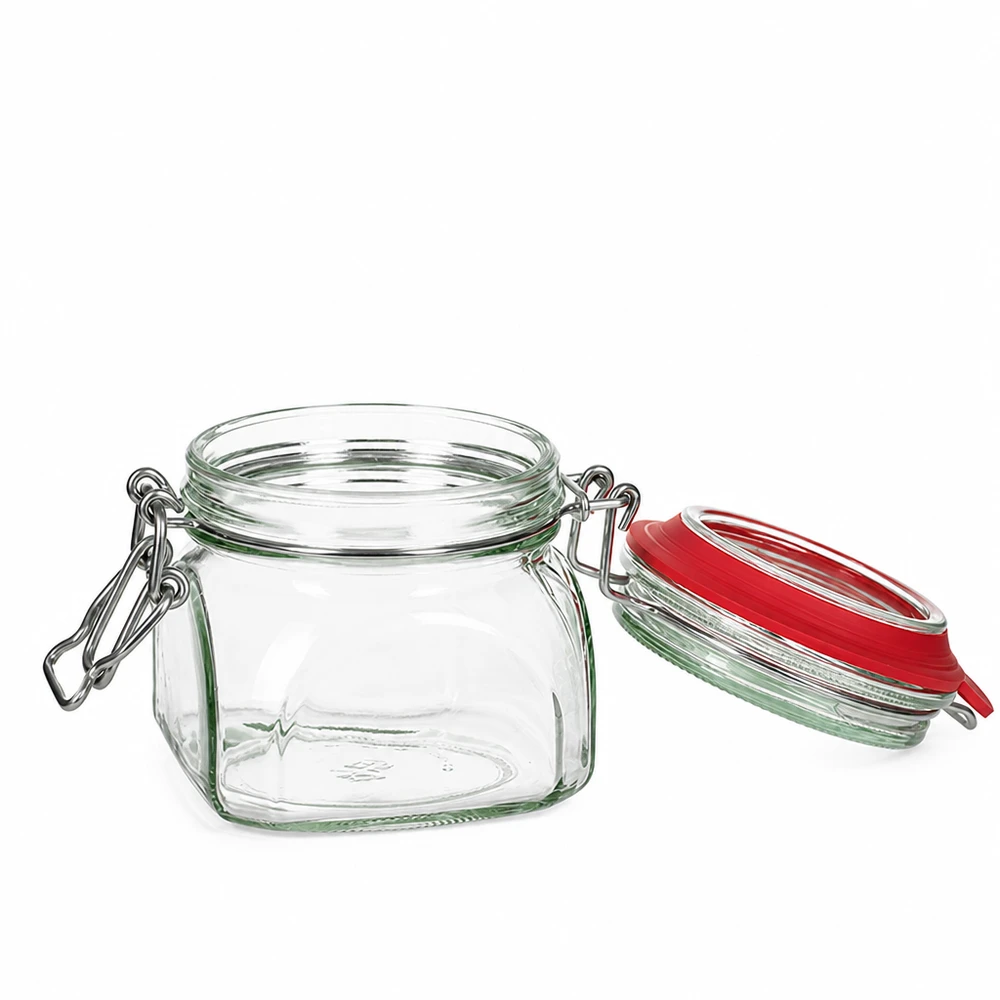 Vielseitiges 370ml Vorratsglas mit traditionellem Bügelverschluss für den Hausgebrauch